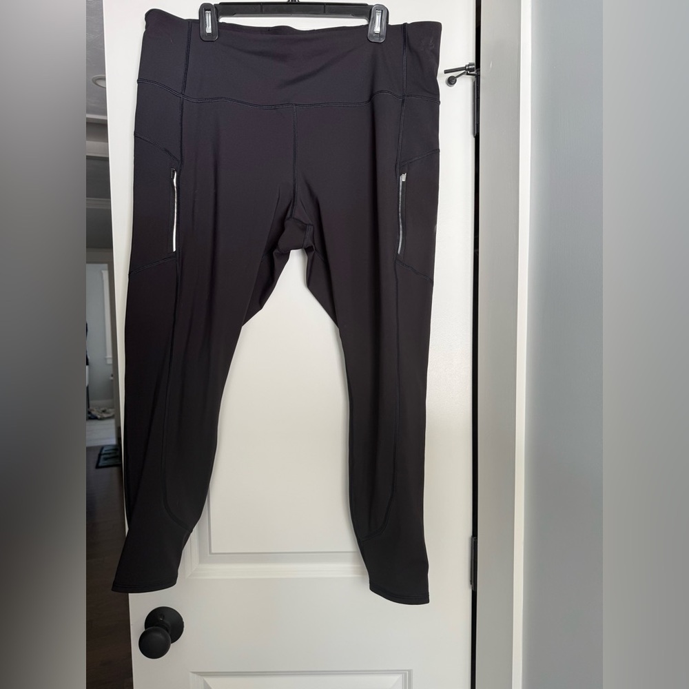 Athleta rainier, high-rise legging, size 2X, black